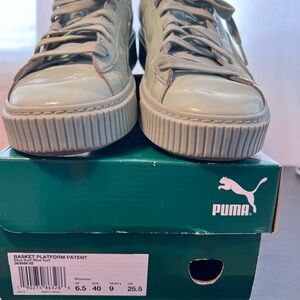 Puma Basket Platform Patent Shoes